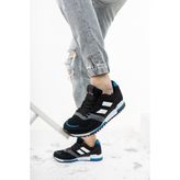 Riccon Siyah Saks Sneaker 0012863 - Siyah - Saks