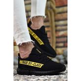 Riccon Siyah Sarı Erkek Sneaker - Siyah - Sarı