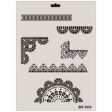 Rich Dantel Seri DN-919 35x25 cm Stencil