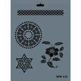 Rich New Seri N-135 35x25 cm Stencil