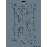 Rich New Seri N 302 35x25 cm Stencil