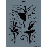 Rich New Seri N-312 35x25 cm Stencil