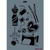 Rich New Seri N-324 35x25 cm Stencil