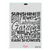 Rich New Seri N 326 35x25 cm Stencil
