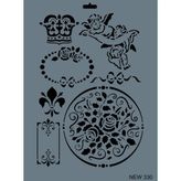 Rich New Seri N-330 35x25 cm Stencil