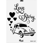 Rich New Seri N-337 35x25 cm Stencil