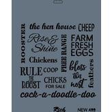 Rich New Seri N 499 35x25 cm Stencil