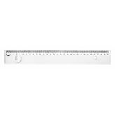 Rio 214 30 cm Plastik Mercekli Cetvel