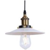 Riolight Beyaz Metal Şapkalı Sarkıt Çap:23 Cm