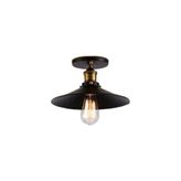 Riolight Metal Plofonyer Tavan Avizesi Çap:23 cm - Siyah