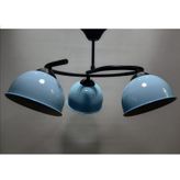 RİOLİGHT MODERN ÜÇLÜ AÇIK MAVİ BAŞLIK METAL SARKIT AVİZE