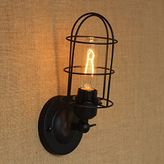 RİOLİGHT RETRO KAFESLİ MAFSALI SİYAH RUSTİK APLİK RIO000996
