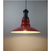 RİOLİGHT RETRO KIRMIZI TEKLİ METAL SARKIT AVİZE ÇAP: 30CM