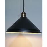 RİOLİGHT RETRO SİYAH İÇİ GOLD TEKLİ SARKIT ÇAP: 33CM
