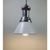 Riolight Retro Tekli Metal Sarkıt Avize Şapka Çapı: 18CM - Beyaz