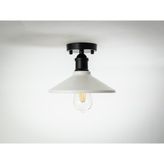 Riolight Retro,rustik,vintage Mutfak,oda,kolidor,cafeler Için beyaz E27 Metal Sarkıt Avize ÇAP:23cm - 1