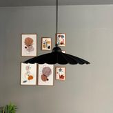 Risso Siyah Metal Büyük Avize Tekli Rustik Cafe Mutfak Modern Sarkıt Aydınlatma