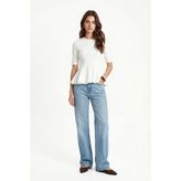 Ritnice Kadın Ella Beyaz Peplum Bluz