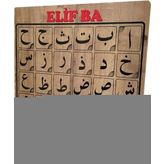 Ritoys Bultak Eğitici Oyuncak Ahşap Elif Ba Puzzle Yapboz