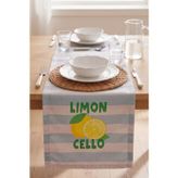 Rivaİstanbul Limon Cello Baskılı Runner 40x140 cm