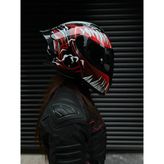 Rivox R1 Venom Kapalı Kask - Siyah