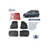 Rizline Citroen Berlingo 2007 Model 3D Havuzlu Paspas