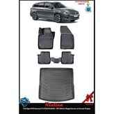 Rizline Fiat Egea 2018 Station Wagon - Üst Bagaj Bagaj Havuzu ve Havuzlu Paspas ve Ton Koku - Siyah