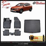 Rizline Fiat Egea Cross Hb 3D Havuzlu Paspas ve Bagaj Havuzu Stepneli 2025-2026 Model Uyumlu - Siyah