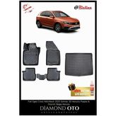 Rizline Fiat Egea Cross Hb Uyumlu 3D Havuzlu Paspas & Stepneli Bagaj Havuzu 2020 -2021 - 2022 -2023 -2024