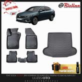 Rizline Fiat Egea Sedan 3D Havuzlu Paspas ve Bagaj Havuzu 2023-2026 Model Uyumlu - Siyah