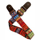 Rj200-C4 Gitar Askısı Deluxe Guitar Strap Deri Başlıklı 2 Katlı