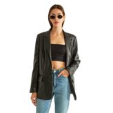 ROBİN Kadın Oversize Ceket, Siyah, 40 Beden