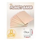 RoboPazar 5-adet Plaket Bakır 100×150 mm