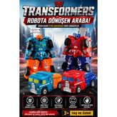 Robota Dönüşen Sürtmeli Oyuncak Araba Robot Kamyon 3+ Yaş
