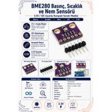 RobotikDepo BME280 Basınç, Sıcaklık ve Nem Sensörü - 3.3V I2C