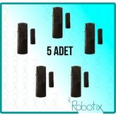 Robotix RB-4444S Siyah Kapı Pencere Alarmı 5 Adet - .