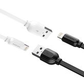 Rock Space S5 1 mt 2.4A Lightning Şarj ve Data Aktarım Kablosu