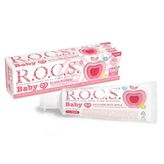 Rocs 35 ml 0-3 Yaş Elma Püresi Tadında Florürsüz Diş Macunu