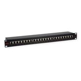 Rolıne 19" Patch Panel 1 U, 24 Port, Cat.5e (Sınıf D), Siyah