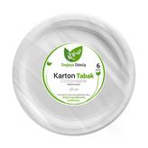 Roll-Up Doğaya Dönüş Karton Tabak 6'Lı 22 Cm 2 Adet
