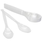 Roll Up Plastik 10'lu Lüks Kaşık
