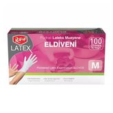 Roll-Up Pudralı Lateks Muayene Eldiven M 100'LÜ - 8 Adet