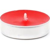 Roll-Up Tea Light Mum Kırmızı - 100 Adet