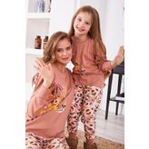 Roly Poly 2960 Leopard Kadın Uzun Kol Pijama Takım