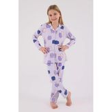 Rolypoly Kız Çocuk Gömlek Pijama Lila