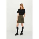 ROMAN Örme Mini Etek Haki K2425006_023 - 36