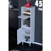 Rona 45 cm Tek Kapaklı Mutfak Kiler Dolabı Raflı Çok Amaçlı Dolap Banyo Dolabı 45x150x32 cm