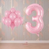 Rönesans 3 Yaş Pembe Temalı Doğum Günü Parti Seti