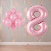 Rönesans 8 Yaş Pembe Temalı Doğum Günü Parti Seti