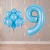 Rönesans 9 Yaş Mavi Temalı Doğum Günü Parti Seti